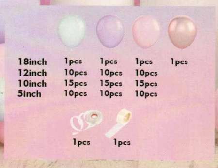 Ballongirlande aus Süßigkeiten, 100 el.