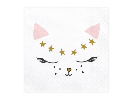 Kotek Meow napkins, 33x33cm (1 op. / 20 pcs)