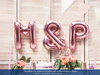 Foil balloon Letter H, 35cm, Rose Gold rose gold