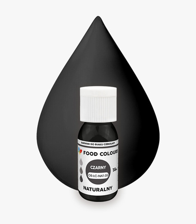 Emulsion OS-LC-NAT-35 Schwarz 18 ml Natürlicher Öl-Farbstoff Pflanzenkohle für Schokolade