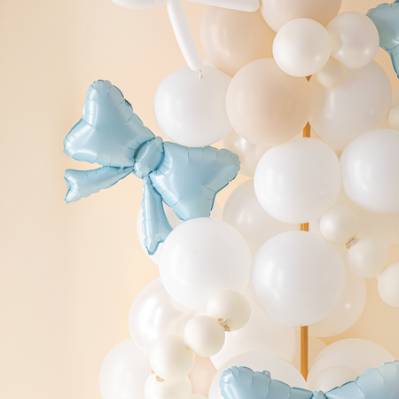 Folienballon Schleifen blau 55 x 42cm 3Stk