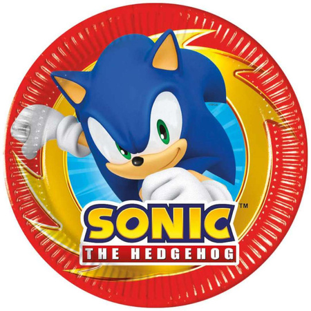 Sonic paper plates 20cm, 8 pcs.