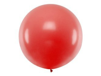 Balon lateksowy Gigant, Czerwony, Pastel Red, 1m, 1 szt.