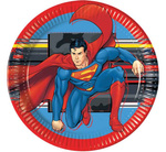 Pappteller mehrfarbig Superman Krypton 23 cm