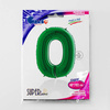 Foil balloon Digit 0 Green - 102 cm Grabo Green / Mint