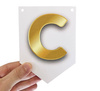Personalized Gold Flag Banner – Custom Garland with Any Text