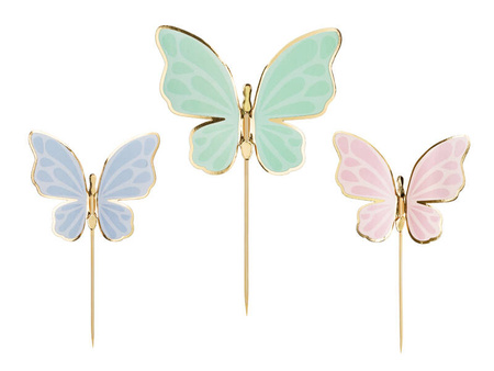 Butterfly Cake Toppers, 9 x 6.5 cm