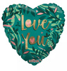 EKO Balon Foliowy serce boho, I love you, 46 cm