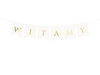 Banner Welcome, white, 15 cm x 80 cm