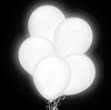 LED Glowing Balloon White, 30cm, 50 pcs