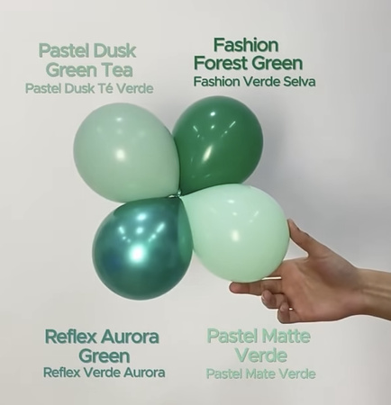 Sempertex Latex Balloons Pastel Dusk Green Tea 12cm, 50pcs