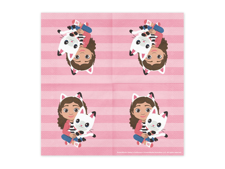 Servietten Gabby’s Dollhouse Mehrfarbig Mix 33 x 33 cm 20 Stk