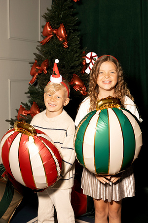 Foil Balloons Christmas Baubles Mix 42x46 cm 3 pcs