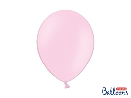 Balony lateksowe Strong, Różowe, Pastel Baby Pink, 30cm, 50szt.