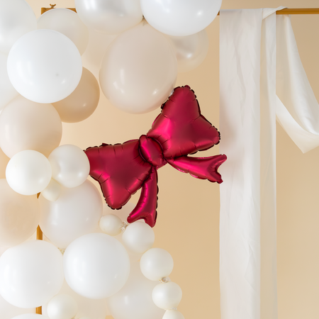 Balon foliowy Kokardki czerwony 55 x 42cm 3szt