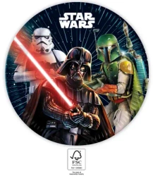 Paper plates, Multicolor, Star Wars, 23 cm, 8 pcs.