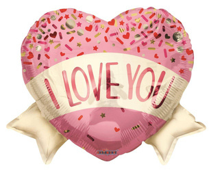 EKO Balon Foliowy serce I love you, 46 cm