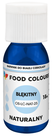 Emulsion OS-LC-NAT-25 Hellblau 18 ml Natürlicher Öl-Farbstoff für Schokolade