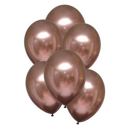 Latex balloons Rose Gold, Decorator Satin Luxe Chrome Rose Copper, 28cm, 50 pcs