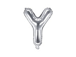 Foil balloon letter Y 35cm, silver