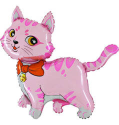 Foil balloon pink kitten 86cm