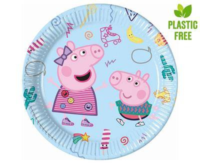 Pappteller, Peppa Pig, 23 cm, 8 Stück.