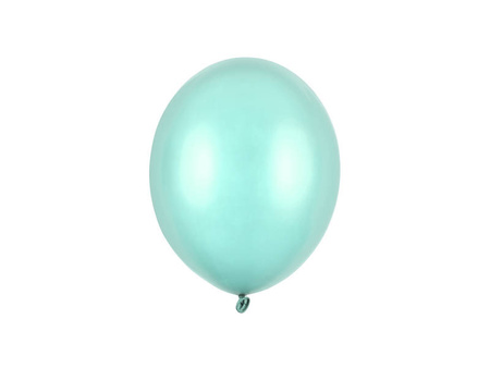 Balony lateksowe Strong, Miętowe, Metallic Mint Green, 23cm, 100 szt.