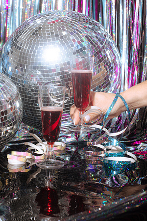 Plastic Champagne Flutes Transparent 150 ml 8 pcs