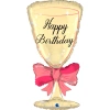 Foil Balloon Birthday Champagne Glass Grabo 74 cm
