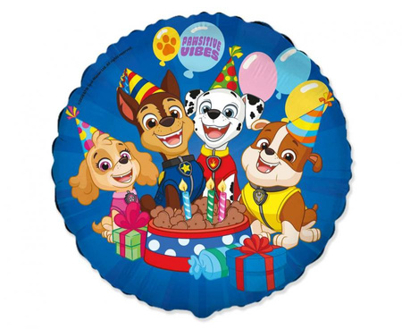 Folienballon, Mehrfarbig, PAW Patrol, 18 Zoll, 1 Stück.