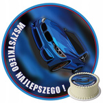 Opłatek na tort Auto okrągły 20 cm premium, wegański, bezglutenowy, wycięty