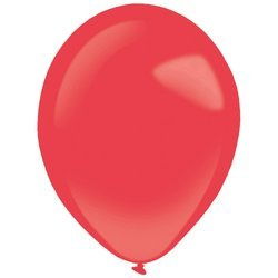 Rote Latexballons, Decorator Standard Apfelrot, 28cm, 50 Stück.