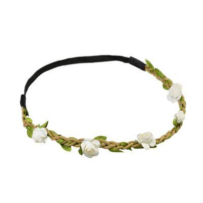 Kopfkranz mit Blumen, auf elastisch