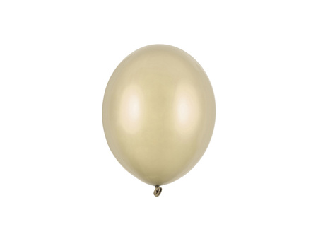 Luftballons Strong Metallic Cold Gold 12 cm 100 Stk