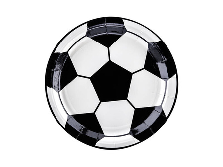 Teller mit Fußballmotiv, 18cm (1 op. / 6 pcs.)