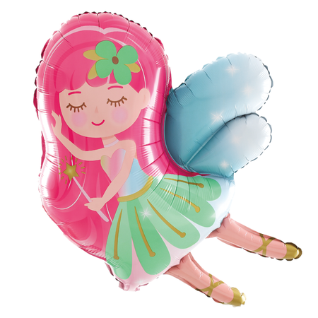 Blumenfairy Ballon pink 60cm x 70 cm