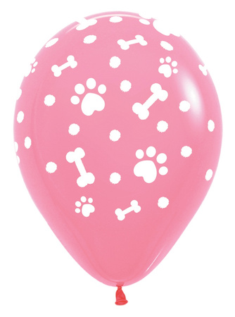 Sempertex Latexballons, Paw Prints , Pfotenabdrücke, Hund, 30cm, 25 Stk.