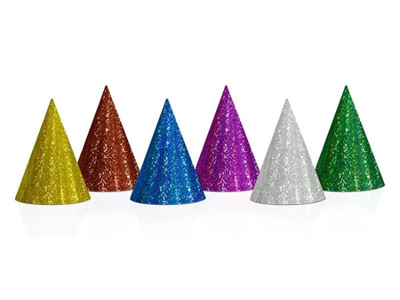 Caps holographic mix, 10cm (1 op. / 20 pieces).