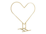 Heart backdrop stand, gold, 2m