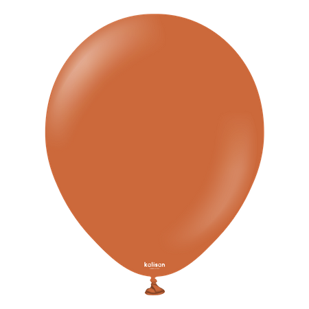 Latex Balloons Kalisan Retro Rust Orange, 30cm, 100 pcs.