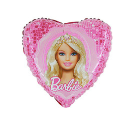 Balon Foliowy serce Barbie 46 cm