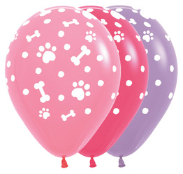 Sempertex Latex Balloons Paw Prints, 30cm, 25pcs