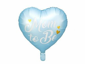 Foil balloon mom to be, 35cm, blue