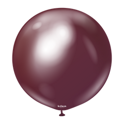 Balony lateksowe Mirror Burgundy, czerwony, 45 cm, 25 szt.