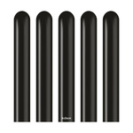 Latexballons zum modellieren, Modellierballon, Schwarz, 260M Standard Black Nozzle Up, 115 cm, 50 pcs.