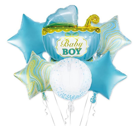 Foil balloons Baby Boy Boy Boy, 7 El.