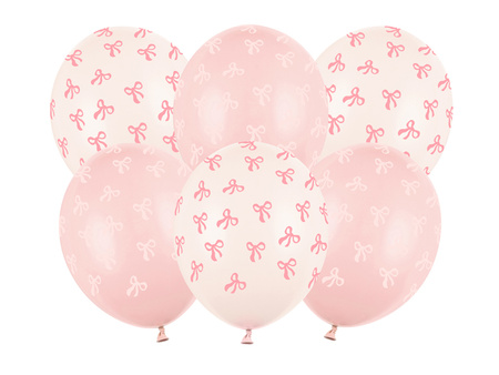 Luftballons Strong Schleifen Mix Pastell 30 cm 6 Stk