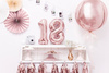 Foil Balloons Birthdays 18 digits Rose Gold 35cm, set in the eighties