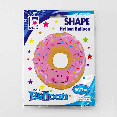 Folienballon - Bunter Donut lächelnder Donut 76cm, Grabo