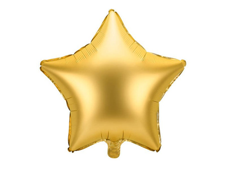 Balon foliowy Gwiazda, złota  48cm